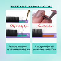 SP EYELASH En gros Extensions de cils individuels en soie coréenne et vison, volume cachemire, noir mat intense, doux, fournitures pour cils