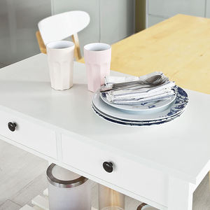 Meubles 1 pièce de style <span class=keywords><strong>scandinave</strong></span> nordique, <span class=keywords><strong>entrée</strong></span> du couloir, MDF, couleur blanc, <span class=keywords><strong>Console</strong></span> brillante, Table avec tiroirs, offre spéciale - Product Image 3
