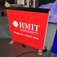 Comptoir d'exposition portable pour événements avec plateau pliable, panneau rétroéclairé LED SEG