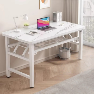 Tavolo <span class=keywords><strong>da</strong></span> Pranzo Rettangolare Pieghevole, Scrivania Angolare Moderna e Lussuosa per <span class=keywords><strong>Casa</strong></span> e Ufficio, Ideale per Conferenze, Computer e Studio - Product Image 6
