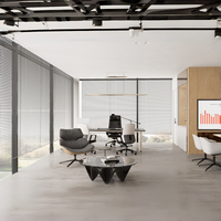 Diseño de oficina ejecutiva Interior de lujo para el liderazgo de la empresa