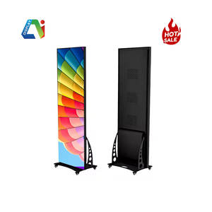 Pantalla LED para Carteles de Interior de Nuevo Diseño, Pantalla Electrónica LED de Doble Cara y Triple Plegado, Pantalla de Video LED de 3 Lados - Product Image 5