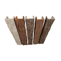 Panneaux en pierre PU à texture bois réaliste, poutres de plafond en PU imitation pierre, poutres décoratives légères pour la décoration intérieure
