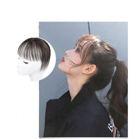 Vente en gros de frange en cheveux humains naturels, cheveux vierges Remy, clip-in, remplacement de frange naturelle, frange aérienne, extensions de cheveux 100% humains