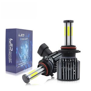 Vente Flash : Phares LED 6 faces à puce COB, feux de route/croisement H4/H7/H11/9005/9006/9012, 12V 60W 10000 Lumens 6000K, ampoule universelle pour voiture - Product Image 1