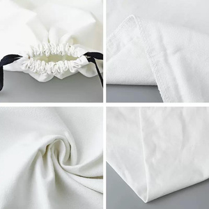 Custom Logo Cotton Canvas <b>Drawstring</b> Pouch <b>Bags</b> Multiple Sizes Reusable Gift Packaging Jewelry Cosmetic Storage <b>Bags</b> Wholesale - Product Image 3