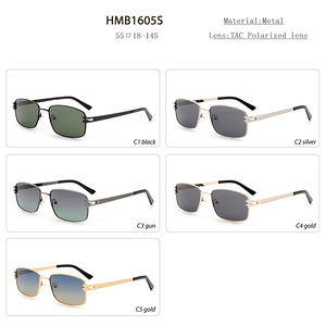 Metal Full Rim Rectangle Polarized UV400 Sunglasses-Lightweight Custom Logo Unisex - Product Image 5