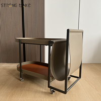 Classe Chariot De Stockage Table D'appoint De Luxe Moderne Antique Salon Servir Table Koffietafel Couchtisch Table Basse Avec Roue