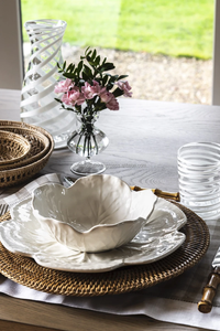 Respectueux de l'environnement durable fait à la main naturel brun rotin bambou plaque plante motif chargeur plats pour Table à manger - Product Image 3