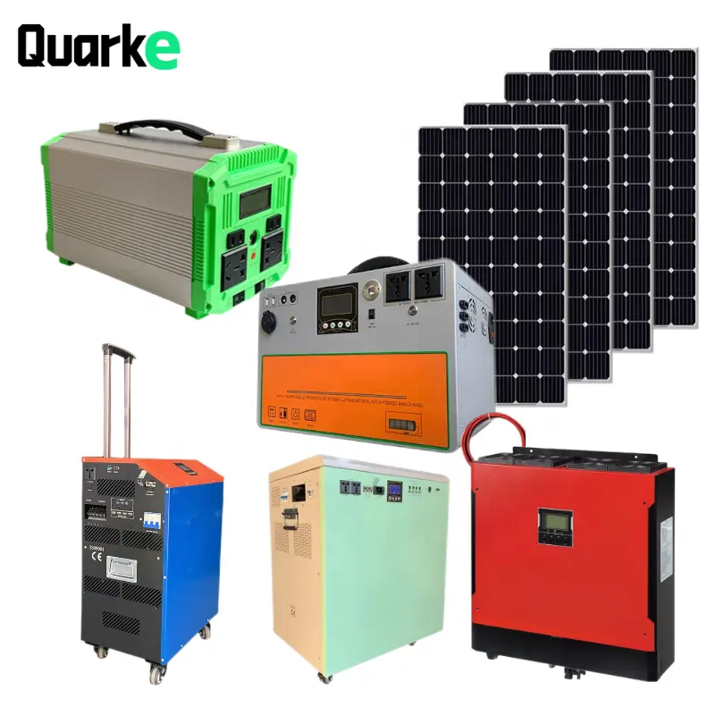 Off Grid 2KW/1KW/600W/400W Tragbare Solaranlage 3.5KW/5KW/11KW/22KW Solaranlage für zu Hause
