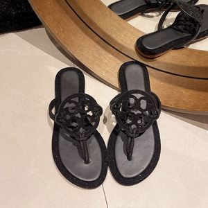 Sandalias de Playa Casuales para Mujer, con Pedrería Floral, Transpirables, Ligeras, de Lujo, con Diamantes, Planas y Modernas para el Verano - Product Image 2