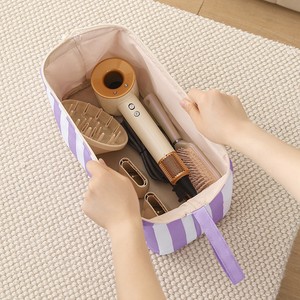 Bolsa de Almacenamiento para Secador de Pelo con Diseño de Rayas, Organizador Portátil de Viaje para Accesorios de Rizador de Pelo - Product Image 2