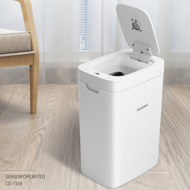 Heaidea Wholesale Automatic Trash Can Smart Waste Basket 6L Sensor Trash Bin Sensor Dustbin for Home Hotel Office Restaurant
