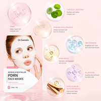 Usine de soins de la peau OEM/ODM, masques faciaux en feuille PDRN, hydratants, apaisants, nourrissants, soins de la peau, masques faciaux au collagène