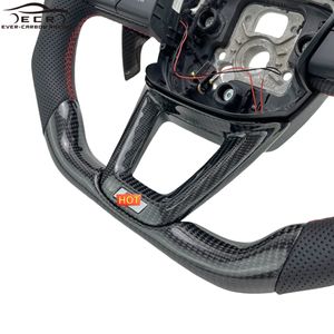 Volante de fibra de carbono LED personalizado privado Ever-Carbon Racing ECR para <span class=keywords><strong>Audi</strong></span> <span class=keywords><strong>Q7</strong></span> Q8 SQ7 SQ8 2020-2023 <span class=keywords><strong>Audi</strong></span> volante - Product Image 4