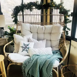 Muebles de Jardín de Lujo para Patio, Cómodas Sillas Tipo Huevo de Ratán para Adultos - Product Image 4