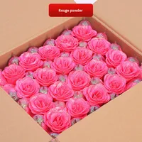Kepala Bunga Mawar Buatan Glitter Grosir untuk Dekorasi Latar Foto Acara Pesta, Buket Hadiah Hari Valentine