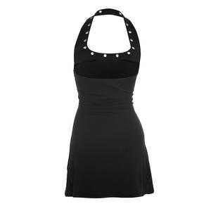 Vestido de Fiesta Corto para Mujer Viviblook C26DS034, Casual, Sexy, Cuello Halter, Ajustado, Sin Mangas, con Aberturas - Product Image 6