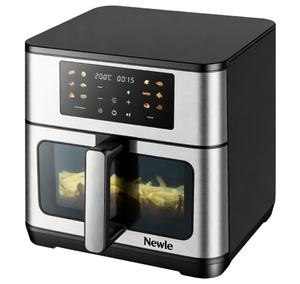 <span class=keywords><strong>Freidora</strong></span> <span class=keywords><strong>de</strong></span> <span class=keywords><strong>Aire</strong></span> Digital Eléctrica Moderna <span class=keywords><strong>de</strong></span> Acero Inoxidable 12 en 1 Newle con Panel Táctil Inteligente para Uso Doméstico, Control <span class=keywords><strong>de</strong></span> Temperatura <span class=keywords><strong>de</strong></span> 80-200 °C - Product Image 2