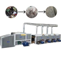 Machine de recyclage des déchets textiles pour tissu coton vieux vêtements jeans ouvre-vêtement recycler ligne de machine