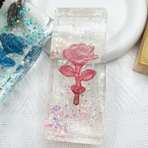 Sparkling Pink Rose TPR <b>Squishy</b> Toy Appealing Maltose Cube Series for Kids Adults Stress Relief Decompression Gift Squeeze Toys - Product Image 3