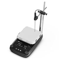 Agitador Magnético Digital con Pantalla LCD DMS7 550M y DHP7 550, de 7 Pulgadas, con Calefacción y Temporizador