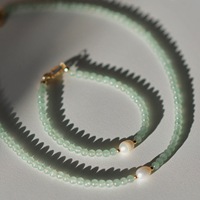 Collier ras du cou authentique en perles et pierres naturelles, fait main, bijoux d'été pour la plage, à superposer, pour femme