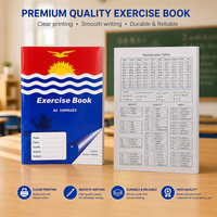 Cahier d'exercices pour fournisseurs scolaires, reliure agrafée, impression personnalisée, choix de grammage de papier intérieur, diverses variantes, usine OEM