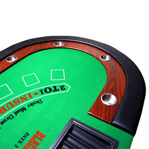 Table de Blackjack Poker Personnalisée Qualité Casino de Luxe Pliable avec Lumières LED Jeu de Club en Bois Feutre <span class=keywords><strong>Roulette</strong></span> Multi-Jeux Personnalisée - Product Image 5