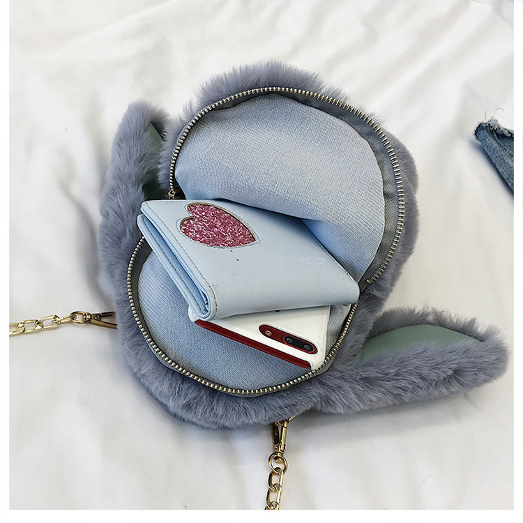 Bolso Bandolera De Conejo De Peluche Para Mujer – Mochila De Diseño Caricatura Con Cara De Conejo, Regalo Ideal Para Niñas Y Amigas