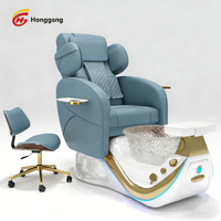 Fauteuil de Pédicure SPA Moderne Haut de Gamme Professionnel avec Massage pour Manucure et Soins des Pieds, Idéal pour Salon de Manucure