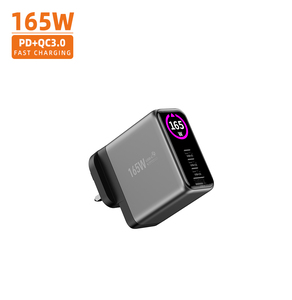 อะแดปเตอร์ชาร์จเร็ว Vina <span class=keywords><strong>Mini</strong></span> Charger หัวปลั๊กแบบ US ช่องเสียบ 4 ช่อง 3C1A พร้อมหน้าจอแสดงผลดิจิตอล 165W GaN รองรับ PPS PD 3.0 ได้รับการรับรองมาตรฐาน CE สำหรับ <span class=keywords><strong>Vivo</strong></span> - Product Image 5