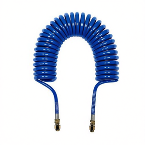 Manguera de aire en espiral de poliuretano Ttake PU 98 Shore, conectada para uso industrial - Product Image 2