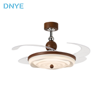 Ventilateur de plafond en fer invisible pour salon, chambre et salle à manger, ventilateur de plafond moderne et minimaliste avec télécommande