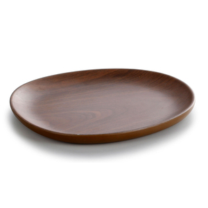 Factory Bulk Sale New Food Grade Melamine Restaurant Wholesale <strong>Wooden</strong> <strong>Plates</strong> - Product Image 1