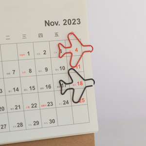 Máy bay hình dạng kim loại máy bay chất kết dính <span class=keywords><strong>Clips</strong></span> văn phòng phẩm sử dụng giấy Clip - Product Image 3