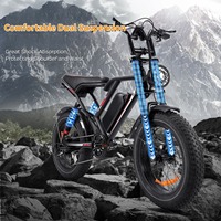 Vélo électrique pliable 20 pouces à pneus larges 48V tout-terrain neige plage montagne avec assistance au pédalage Ebike pour trajets urbains Vente en gros