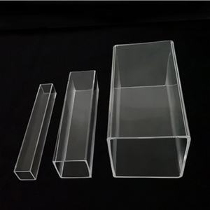 Tube carré en acrylique, tube rectangulaire transparent rigide, PMMA, tube carré en plastique extrudé transparent - Product Image 2