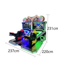 Simulateur de conduite dynamique de vol d'avion de course de mouche à pièces d'arcade d'amusement