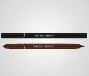 อายไลเนอร์แบบสองหัว สูตรแห้งเร็ว กันเลอะ ติดทนนาน กันน้ำ หัวแปรงเรียวเล็ก ผลิตแบบ ODM OEM สำหรับความงามสไตล์เกาหลี - Product Image 3