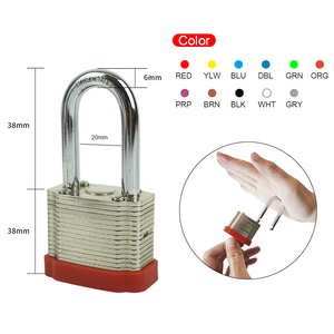 Cylindres de verrouillage pour équipement industriel Elecpopular, vente en gros, <span class=keywords><strong>cadenas</strong></span> de sécurité en acier laminé renforcé avec anse de 38 mm - Product Image 2
