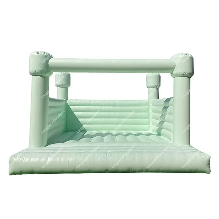 Оптовая цена, пастельный мятно-белый джампер для свадебной вечеринки, зеленый надувной прыгающий домик для детей и взрослых