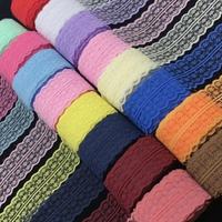 Dentelle non extensible à double bordure de 4,5 cm, accessoires de couture DIY pour vêtements, rideaux, housses de canapé