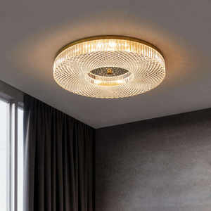 Plafonnier design moderne pour salon Plafonniers circulaires en acrylique Led pour chambre à coucher - Product Image 2