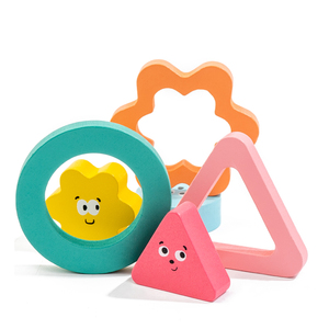 Jouet en bois pour développer <span class=keywords><strong>la</strong></span> motricité fine des bébés, 2 en 1, <span class=keywords><strong>jeu</strong></span> de pêche magnétique, blocs de tri et d'association de formes pour garçons et filles - Product Image 5