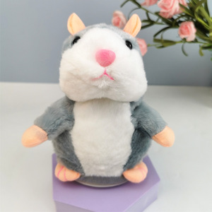Gli animali di peluche elettrici personalizzati peluches kawaii possono parlare simpatici giocattoli di peluche di coniglio di criceto - Product Image 3