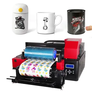 Refinecolor A3 imprimante UV DTF machine d'impression éco-solvant rouleaux de papier d'art impression jet d'encre