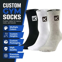 Chaussettes de sport personnalisées avec logo brodé pour adultes et jeunes, idéales pour la course et l'entraînement, avec soutien de la voûte plantaire et confort optimal