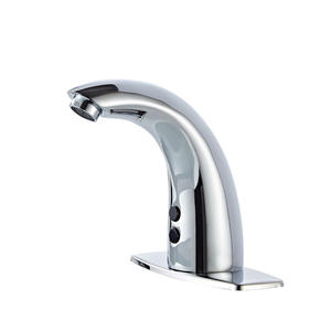 Grifo de lavabo moderno sin contacto, de un solo orificio, con sensor, para montaje en encimera. - Product Image 2
