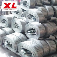 Sangle de fixation robuste en polyester certifiée CE 50 mm 5T pour remorquage de voiture et démarrage d'urgence
